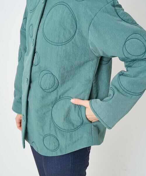 Maison de CINQ / メゾン ドゥ サンク セットアップ | ドットキルトノーカラージャケット | 詳細8