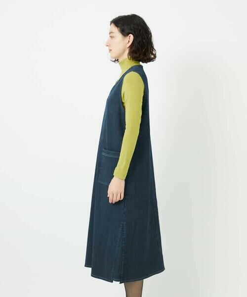 Maison de CINQ / メゾン ドゥ サンク ロング・マキシ丈スカート | デニムカラーリバーワンピース | 詳細4