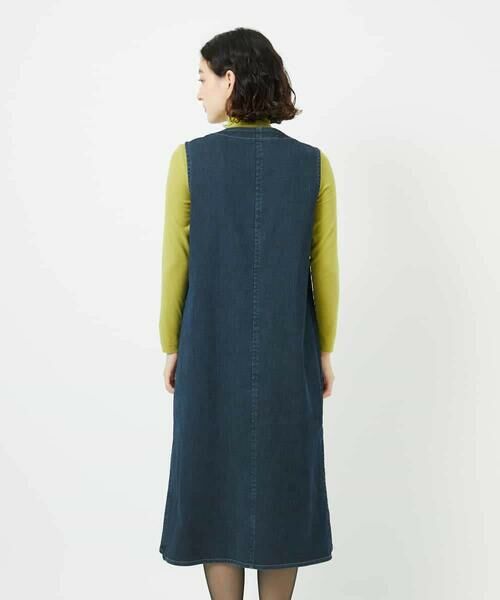 Maison de CINQ / メゾン ドゥ サンク ロング・マキシ丈スカート | デニムカラーリバーワンピース | 詳細5