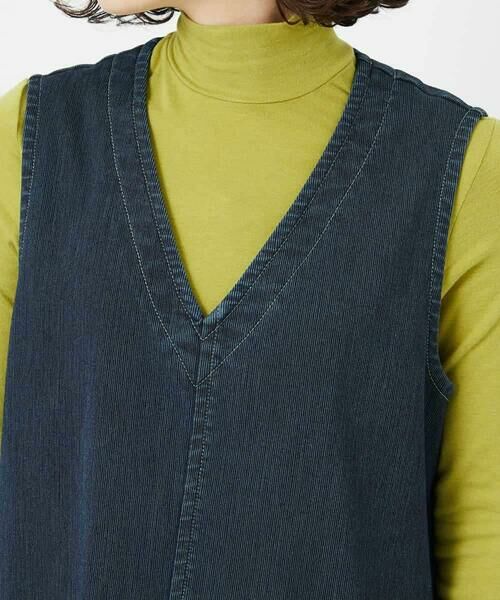 Maison de CINQ / メゾン ドゥ サンク ロング・マキシ丈スカート | デニムカラーリバーワンピース | 詳細6