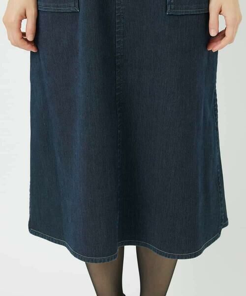 Maison de CINQ / メゾン ドゥ サンク ロング・マキシ丈スカート | デニムカラーリバーワンピース | 詳細9