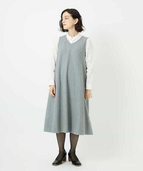 Maison de CINQ / メゾン ドゥ サンク ロング・マキシ丈スカート | ガンクラブチェックジャンパースカート | 詳細15