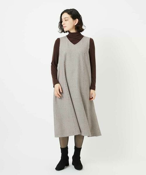 Maison de CINQ / メゾン ドゥ サンク ロング・マキシ丈スカート | ガンクラブチェックジャンパースカート | 詳細21