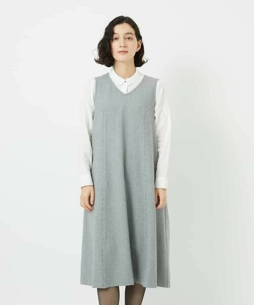 Maison de CINQ / メゾン ドゥ サンク ロング・マキシ丈スカート | ガンクラブチェックジャンパースカート | 詳細3