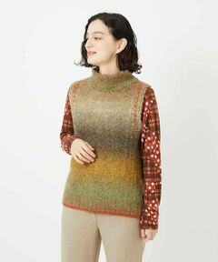 Maison de CINQ / メゾン ドゥ サンク ベスト | カスリブークレニットベスト