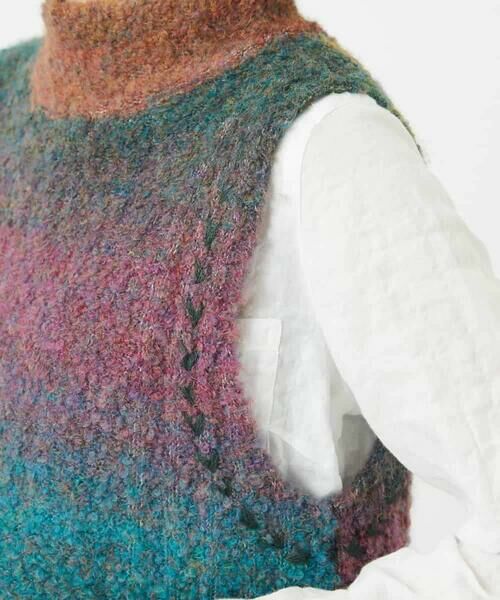 Maison de CINQ / メゾン ドゥ サンク ベスト | カスリブークレニットベスト | 詳細10