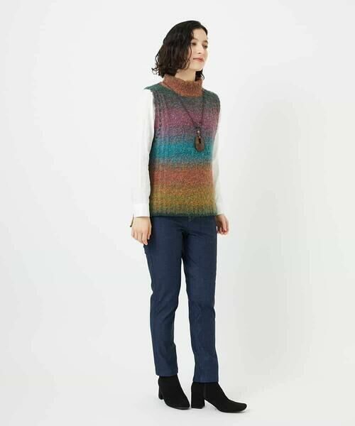 Maison de CINQ / メゾン ドゥ サンク ベスト | カスリブークレニットベスト | 詳細15
