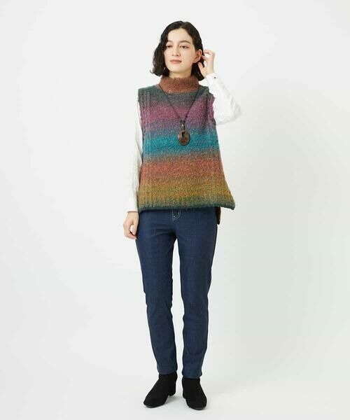 Maison de CINQ / メゾン ドゥ サンク ベスト | カスリブークレニットベスト | 詳細16