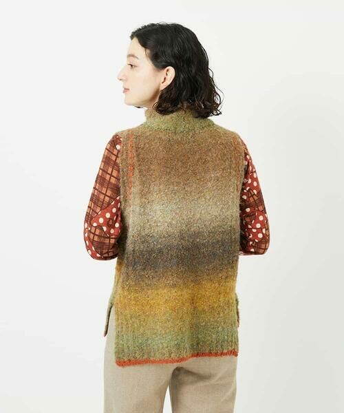 Maison de CINQ / メゾン ドゥ サンク ベスト | カスリブークレニットベスト | 詳細5