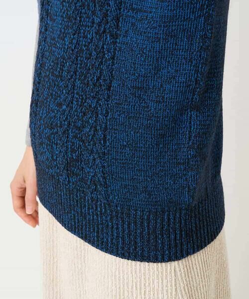 Maison de CINQ / メゾン ドゥ サンク ベスト | [日本製]SILEインターシャニットベスト | 詳細10