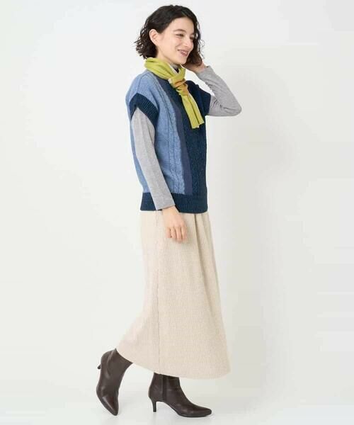 Maison de CINQ / メゾン ドゥ サンク ベスト | [日本製]SILEインターシャニットベスト | 詳細14