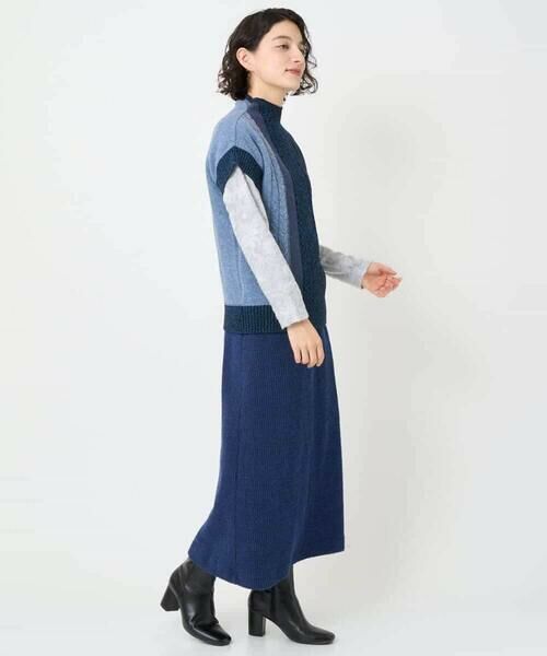 Maison de CINQ / メゾン ドゥ サンク ベスト | [日本製]SILEインターシャニットベスト | 詳細18