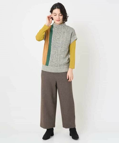 Maison de CINQ / メゾン ドゥ サンク ベスト | [日本製]SILEインターシャニットベスト | 詳細21