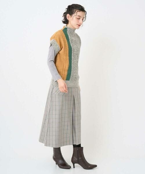 Maison de CINQ / メゾン ドゥ サンク ベスト | [日本製]SILEインターシャニットベスト | 詳細29