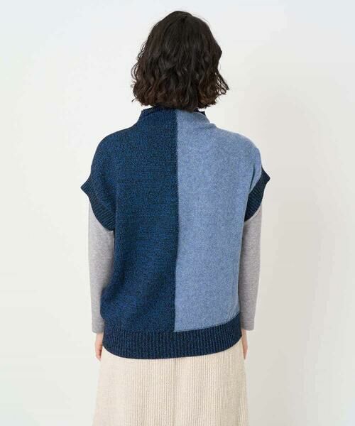 Maison de CINQ / メゾン ドゥ サンク ベスト | [日本製]SILEインターシャニットベスト | 詳細7