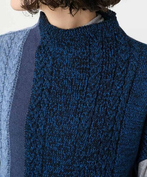 Maison de CINQ / メゾン ドゥ サンク ベスト | [日本製]SILEインターシャニットベスト | 詳細8