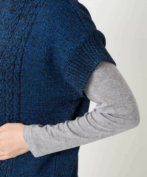 Maison de CINQ / メゾン ドゥ サンク ベスト | [日本製]SILEインターシャニットベスト | 詳細9