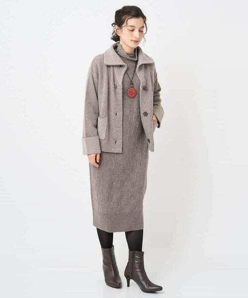 Maison de CINQ / メゾン ドゥ サンク ロング・マキシ丈ワンピース | [セットアップ対応]エキストラファインメリノウールニットワンピース | 詳細15