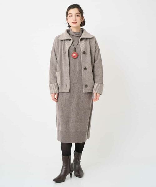 Maison de CINQ / メゾン ドゥ サンク ロング・マキシ丈ワンピース | [セットアップ対応]エキストラファインメリノウールニットワンピース | 詳細16