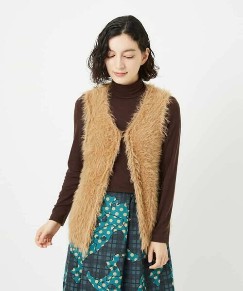 Maison de CINQ / メゾン ドゥ サンク ベスト | フェザーヤーンニットベスト | 詳細1