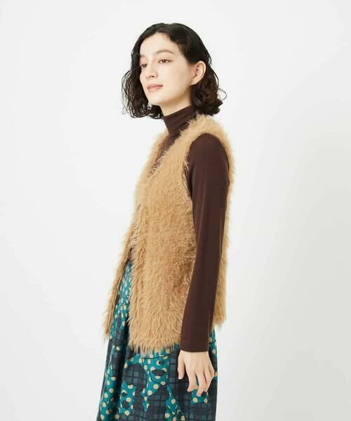 Maison de CINQ / メゾン ドゥ サンク ベスト | フェザーヤーンニットベスト | 詳細2