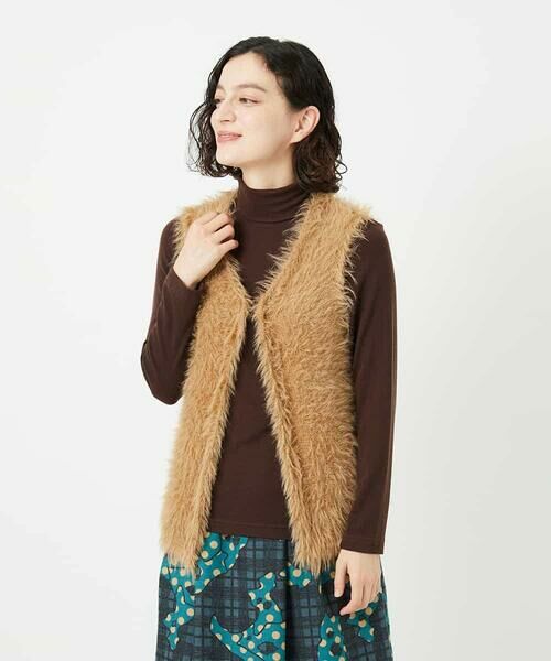 Maison de CINQ / メゾン ドゥ サンク ベスト | フェザーヤーンニットベスト | 詳細3