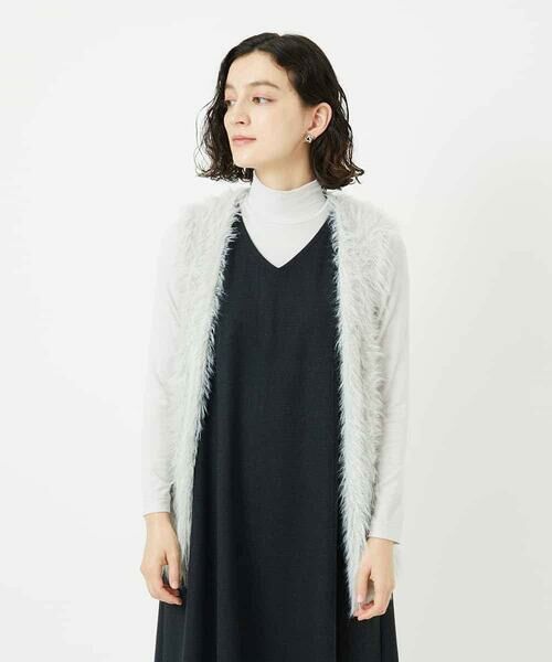 Maison de CINQ / メゾン ドゥ サンク ベスト | フェザーヤーンニットベスト | 詳細5