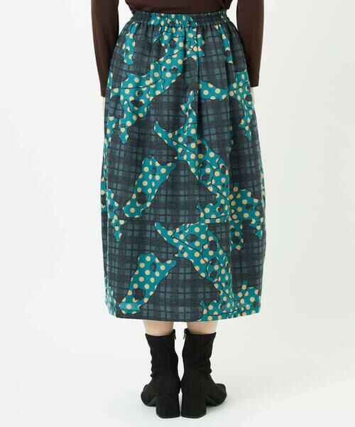 Maison de CINQ / メゾン ドゥ サンク ロング・マキシ丈スカート | [日本製]ウール混ビエライタリアプリントスカート | 詳細4