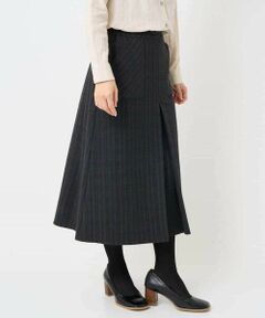 Maison de CINQ / メゾン ドゥ サンク ロング・マキシ丈スカート | レーヨン混ストレッチチェックスカート