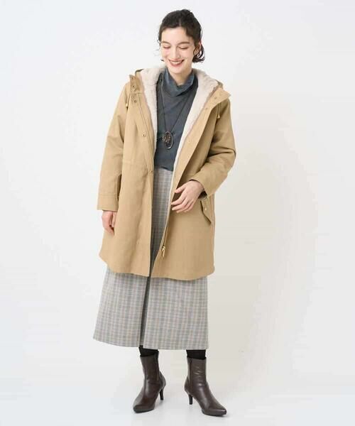 Maison de CINQ / メゾン ドゥ サンク ロング・マキシ丈スカート | レーヨン混ストレッチチェックスカート | 詳細15