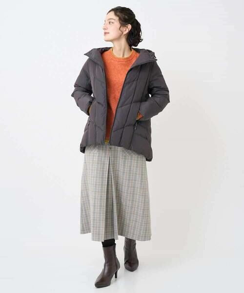 Maison de CINQ / メゾン ドゥ サンク ロング・マキシ丈スカート | レーヨン混ストレッチチェックスカート | 詳細20