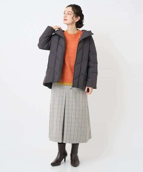 Maison de CINQ / メゾン ドゥ サンク ロング・マキシ丈スカート | レーヨン混ストレッチチェックスカート | 詳細21