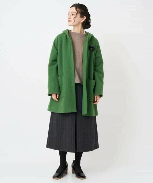 Maison de CINQ / メゾン ドゥ サンク ロング・マキシ丈スカート | レーヨン混ストレッチチェックスカート | 詳細27