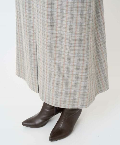 Maison de CINQ / メゾン ドゥ サンク ロング・マキシ丈スカート | レーヨン混ストレッチチェックスカート | 詳細8