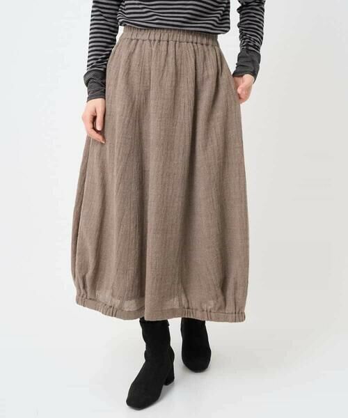 Maison de CINQ / メゾン ドゥ サンク ロング・マキシ丈スカート | [セットアップ対応]リファインガーゼスカート | 詳細1