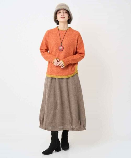 Maison de CINQ / メゾン ドゥ サンク ロング・マキシ丈スカート | [セットアップ対応]リファインガーゼスカート | 詳細13