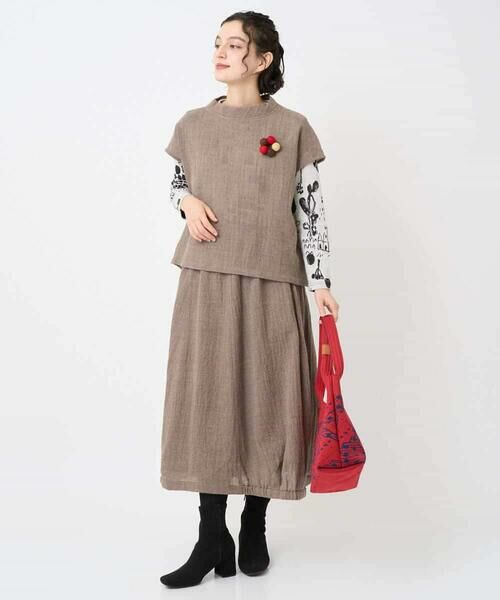 Maison de CINQ / メゾン ドゥ サンク ロング・マキシ丈スカート | [セットアップ対応]リファインガーゼスカート | 詳細25