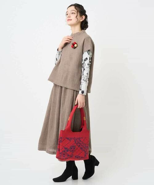 Maison de CINQ / メゾン ドゥ サンク ロング・マキシ丈スカート | [セットアップ対応]リファインガーゼスカート | 詳細27