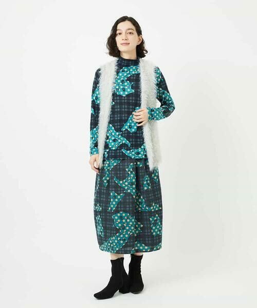 Maison de CINQ / メゾン ドゥ サンク カットソー | [日本製]ウールガーゼ天竺イタリアプリントカットソー | 詳細13