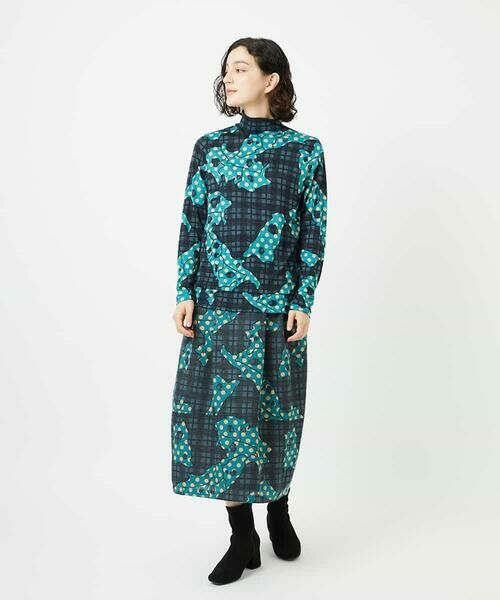 Maison de CINQ / メゾン ドゥ サンク カットソー | [日本製]ウールガーゼ天竺イタリアプリントカットソー | 詳細15