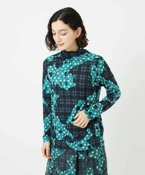 Maison de CINQ / メゾン ドゥ サンク カットソー | [日本製]ウールガーゼ天竺イタリアプリントカットソー | 詳細2