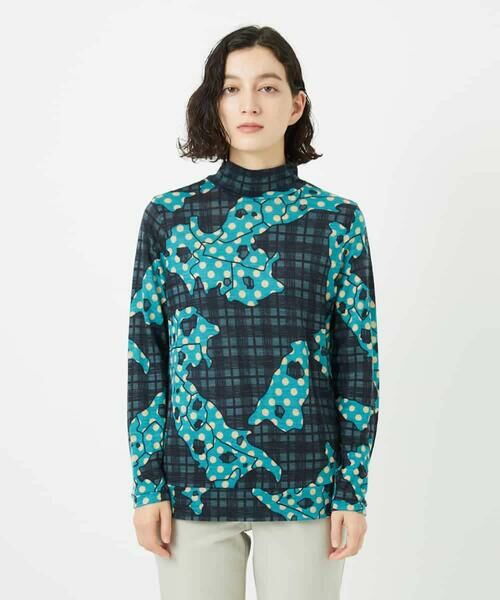 Maison de CINQ / メゾン ドゥ サンク カットソー | [日本製]ウールガーゼ天竺イタリアプリントカットソー | 詳細4