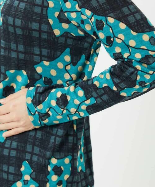 Maison de CINQ / メゾン ドゥ サンク カットソー | [日本製]ウールガーゼ天竺イタリアプリントカットソー | 詳細8