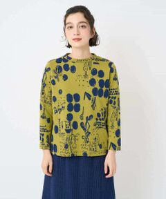 Maison de CINQ / メゾン ドゥ サンク カットソー | [日本製]幾何柄両面選針カットソー