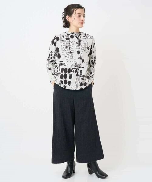 Maison de CINQ / メゾン ドゥ サンク カットソー | [日本製]幾何柄両面選針カットソー | 詳細13