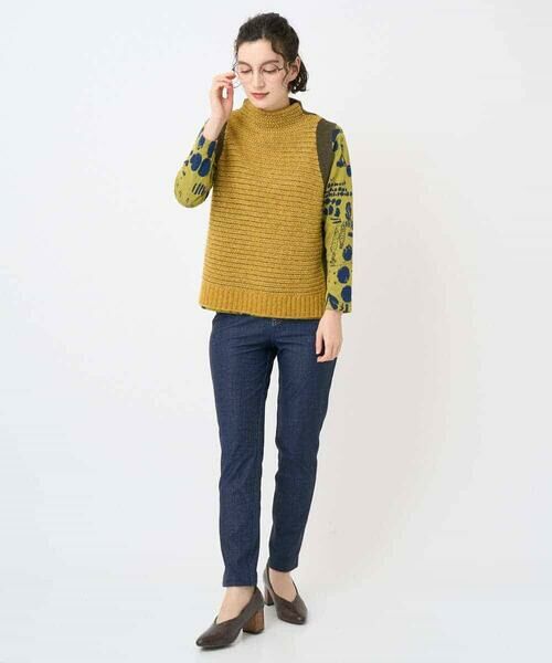 Maison de CINQ / メゾン ドゥ サンク カットソー | [日本製]幾何柄両面選針カットソー | 詳細24