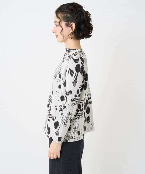 Maison de CINQ / メゾン ドゥ サンク カットソー | [日本製]幾何柄両面選針カットソー | 詳細5