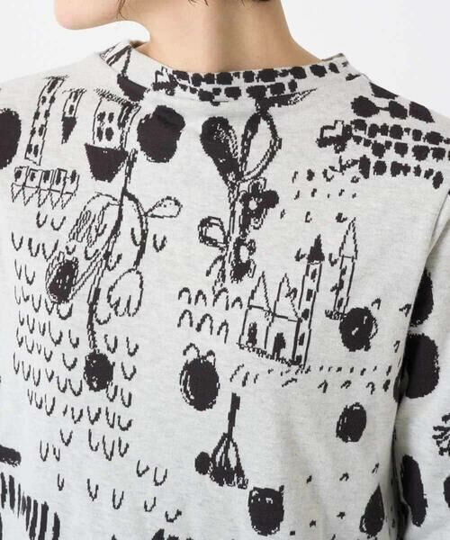 Maison de CINQ / メゾン ドゥ サンク カットソー | [日本製]幾何柄両面選針カットソー | 詳細7