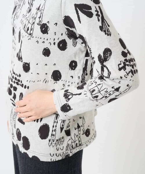 Maison de CINQ / メゾン ドゥ サンク カットソー | [日本製]幾何柄両面選針カットソー | 詳細8