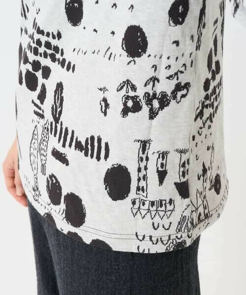 Maison de CINQ / メゾン ドゥ サンク カットソー | [日本製]幾何柄両面選針カットソー | 詳細9